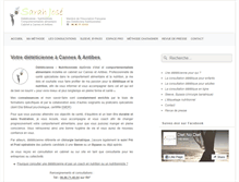 Tablet Screenshot of dieteticienne-cannes.com